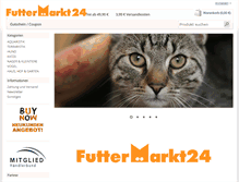 Tablet Screenshot of futtermarkt24.com